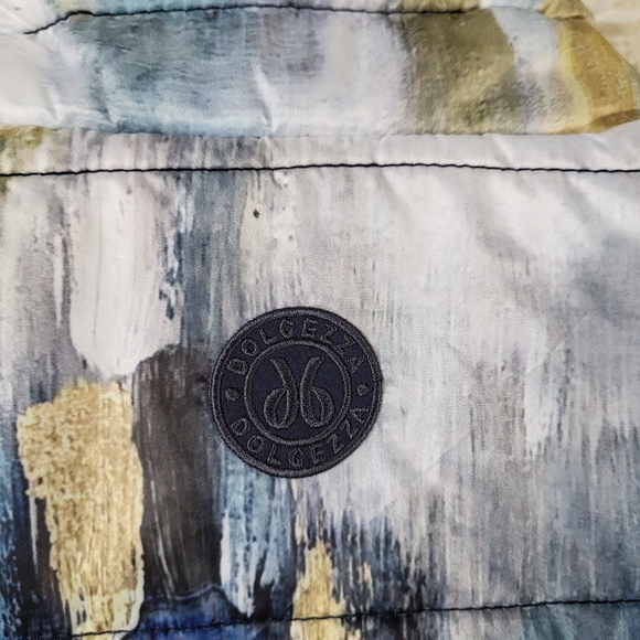 Dolcezza Paint Stroke Padded Gilet, Blue Multi Size Medium - Picture 16 of 16